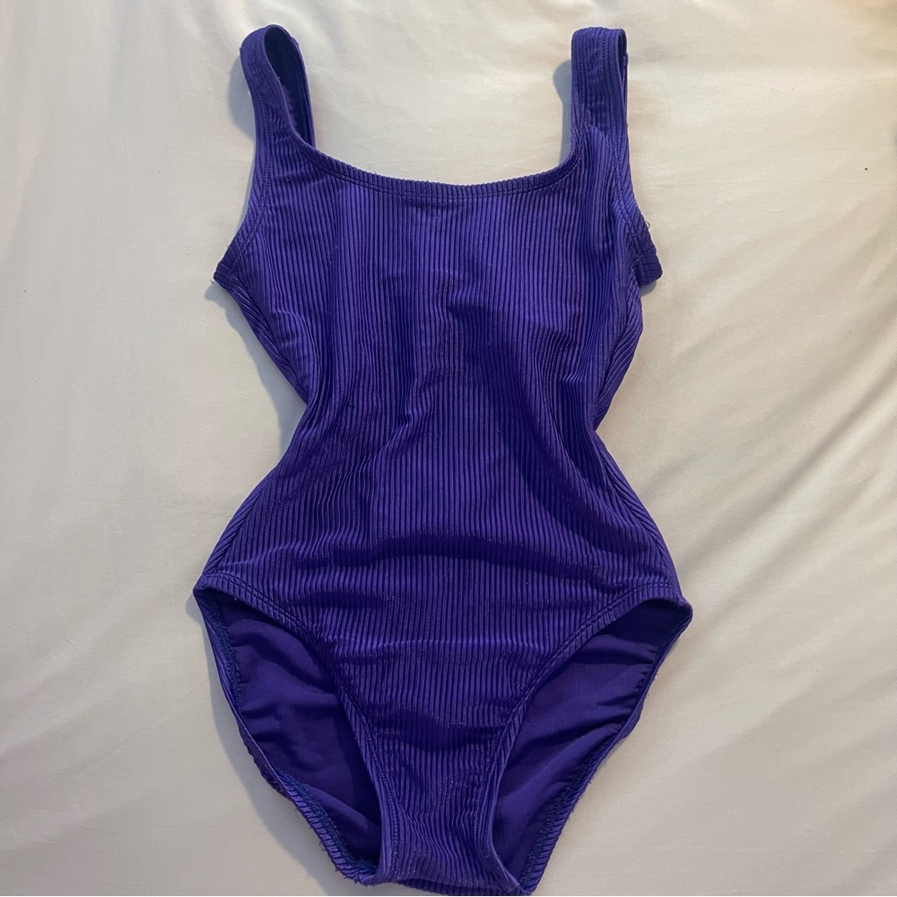 Vintage Catalina ribbed one piece swimsuit